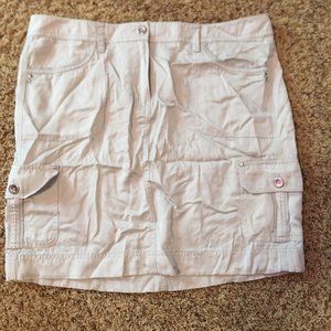 WHBM NWT khaki mini skirt